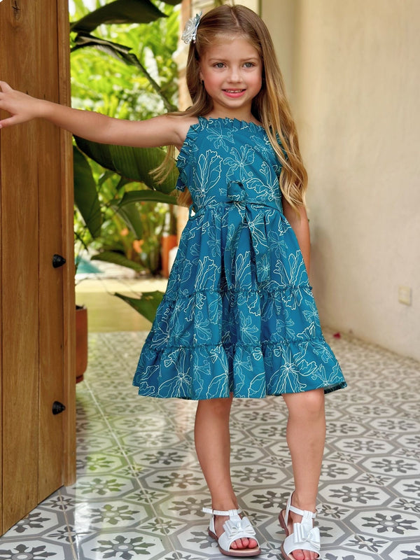 Vestido para niña -  Rose verde