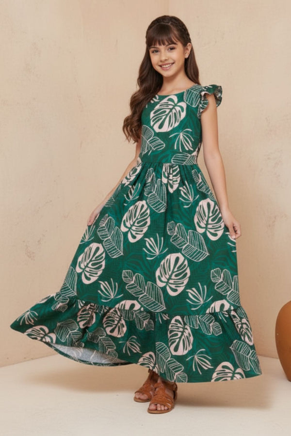 Vestido para niña - Sara verde