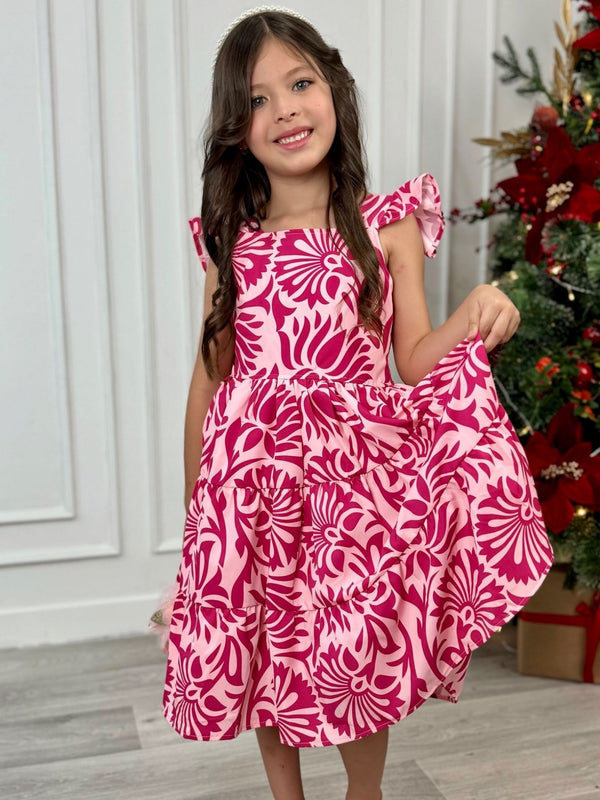 Vestido para niña -  Abigail rosafucsia